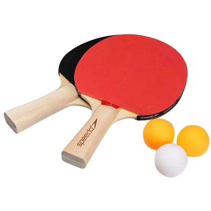 Imagem de Kit Speedo de Tenis de Mesa 2 Raquetes 3 Bolas STAR 1