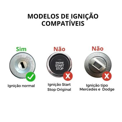 Imagem de Kit start stop cardot com 2 controles e modulo bluetooth