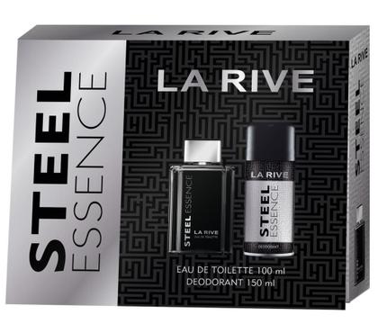 Imagem de Kit Steel Essence La Rive - Eau de Toilette Masculino 100 ml   Desodorante 150 ml