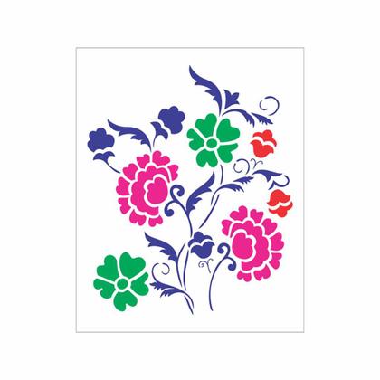 Imagem de Kit Stencil 10 unid - Floral - Ref 25