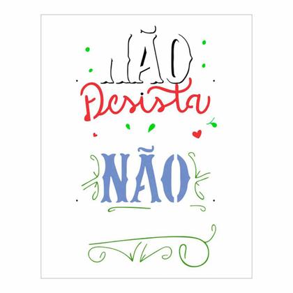 Imagem de Kit Stencil 10 unid - Frases - Ref 30