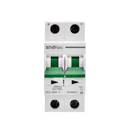 Imagem de Kit String Box Solar 1000V 2P Disjuntor 40A + DPS 40kA DC CC