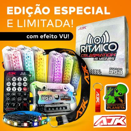 AJK RITMICO CELEBRATION ストロボ RGB V.U. Kit Strobo Automotivo Rítmico e Vu 6 Faróis + Fita Led Edição