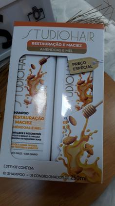 Imagem de Kit Studio Hair Shampoo  + Condicionador Restauração e maciez 250ml  - Muriel