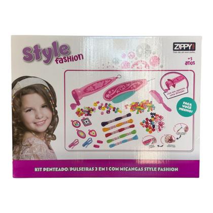 Imagem de Kit Style Fashion Aplicador de Miçangas p/ Cabelo Zippy Toys