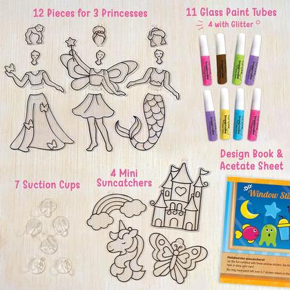 Imagem de Kit Suncatcher Imagimake Window Art Princess Girls 6-8 anos