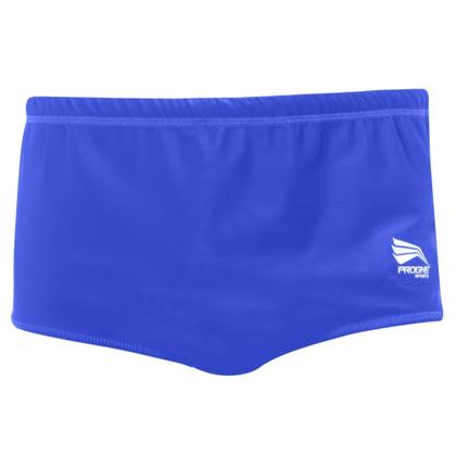 Imagem de Kit Sunga Masculina de Praia Básica Natação Lisa  + Touca Progne Sports Azul Royal