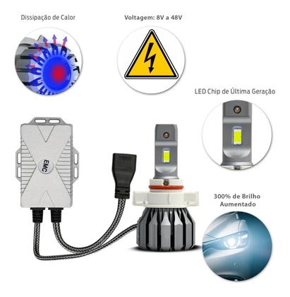 Imagem de Kit Super Led 30000 lumens lâmpada 36W IR100 farol dianteiro 300% +potente