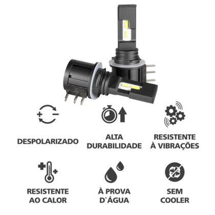 Imagem de Kit Super LED NANO 6000K H15 S14 Shock Light 3600 Lumens