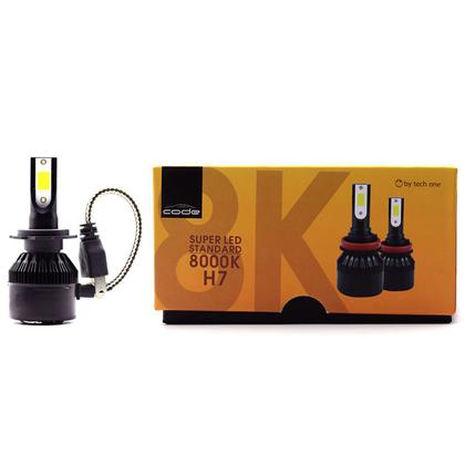 Imagem de Kit Super Led Techone 8000k 12v Encaixe H7 3000 Lúmens
