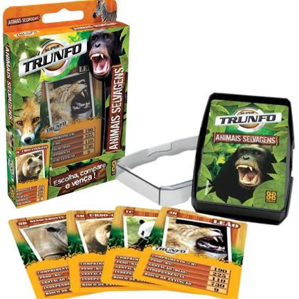 Imagem de Kit Super Trunfo Batalha Animais Selvagens C/2 Baralhos Grow