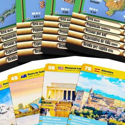 Imagem de Kit Super Trunfo Países E Monumentos C/2 Baralhos Grow