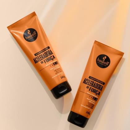 Imagem de Kit Supermáscaras Haskell Aceleradora de Força e Brilho Espelhado 240g