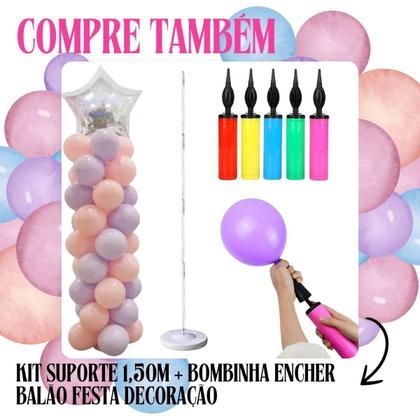 Imagem de Kit Suporte 1,50m + Kit Acessórios para Decoração e Festa