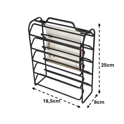 Imagem de Kit Suporte 50 Cápsulas Nespresso Porta Copos Descartável Suporte Sachês Porta Guardanapos Preto Fosco - Future