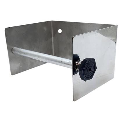 Imagem de Kit Suporte Aço Inox + Bloco De Sal Rosa