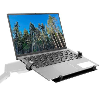 Imagem de Kit Suporte Articulado 2 Monitores Pistão a Gás F160N + Bandeja Apoio Notebook NBH-2