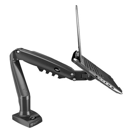 Imagem de Kit Suporte Articulado de Mesa Pistão a Gás F80N ELG + Bandeja Apoio Notebook NBH-1