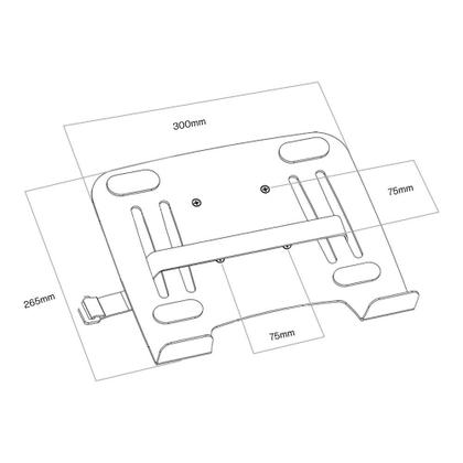 Imagem de Kit Suporte Articulado de Mesa Pistão a Gás F80N ELG + Bandeja Apoio Notebook NBH-1