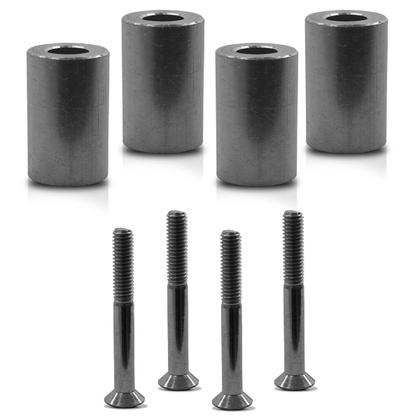 Imagem de Kit Suporte Bagageiro XRE 190 2016 2017 2018 2019 2020 2021 2022 Preto 9 Peças