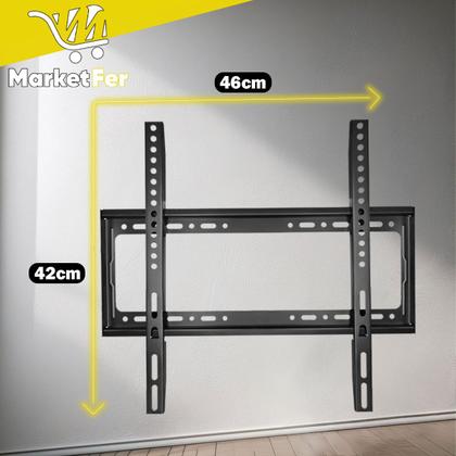Imagem de Kit Suporte Fixo Universal 23 a 63 Para Monitor Painel Tv Smart Plasma Led Até 50Kg Escritório Casa