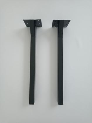 Imagem de Kit Suporte Mão Francesa 2 Peças Reforçado com 40 Cm para Bancada, Balcão e Pia na Cor Preta