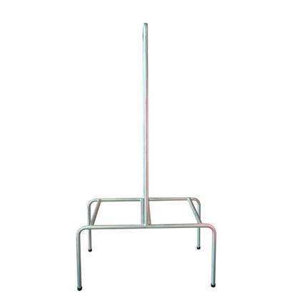 Imagem de KIT - Suporte para cestos de compras Duplo + 20 cestos D100 Preto supermercado, mercearia