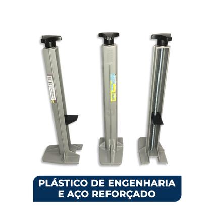 Imagem de Kit Suporte Para Régua de Pedreiro Flextools 31cm