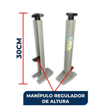 Imagem de Kit Suporte Para Régua de Pedreiro Flextools 31cm