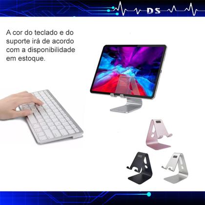 Imagem de Kit Suporte Para Tablet A8 T225 + Mini Teclado Bluetooth