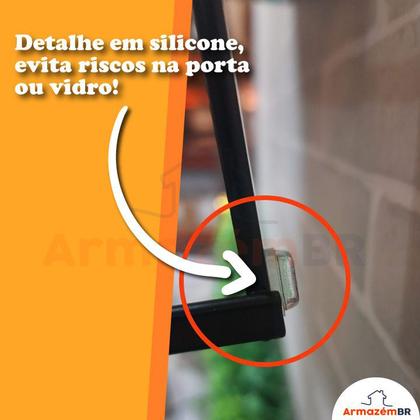 Imagem de kit Suporte Porta Papel Higiênico Para Caixa Acoplada Toalheiro Duplo Box Banheiro Preto Fosco  - Future