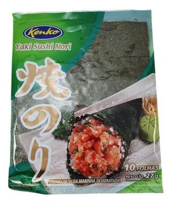 Imagem de Kit Sushi Hot Roll Oriental Com 9 Itens -  Arroz, 2 Algas, Shoyu, Esteira, Vinagre, Panko, Tarê e Gergelim
