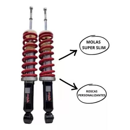 Imagem de Kit Suspensão Rosca Slim Traseiro Gm Chevette Todos OS MODELOS 