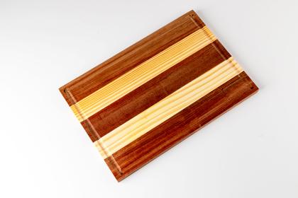 Imagem de Kit Tabua Cortar Carne 42cm Churrasco C/ Jogo 2 Peças Talher