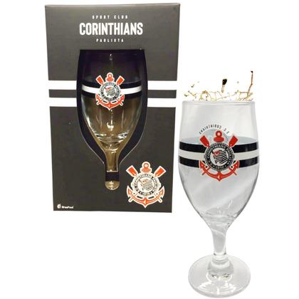 Imagem de Kit Taça Windsor 330ml Chopp Vinho + Balde Aluminio Reforçado Cerveja Time Corinthians Oficial