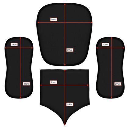 Imagem de Kit Tala Contenção Semi Rigida Abdomen+Flanco+Cóccix-Mabella