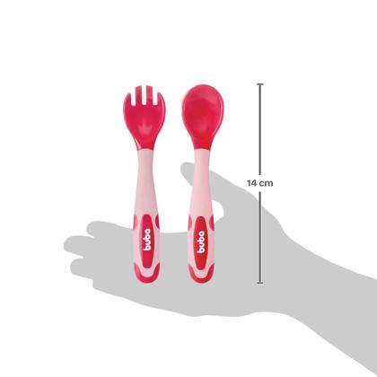 Imagem de Kit Talher Termossensível Buba Rosa