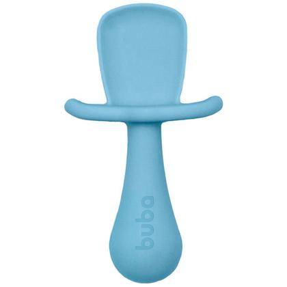 Imagem de Kit Talheres em Silicone Buba com Escudo Protetor Azul