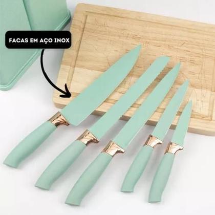Imagem de Kit Talheres Utensílios Cozinha Silicone 19 Peças Completo