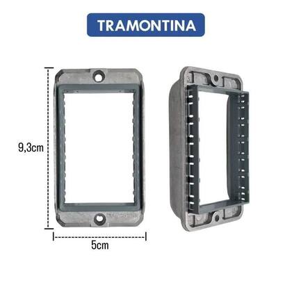 Imagem de Kit Tampa Condulete + Tomadas 10A +  20A + Cego Tramontina
