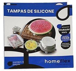 Imagem de Kit Tampa De Silicone Com 6 Peças Homeflex