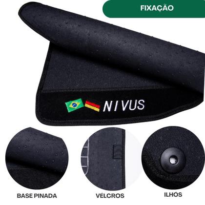 Imagem de Kit Tapete Automotivo Interno P/ Nivus Porta Malas Emborrachado Impermeável Facil Limpeza Sem Odor