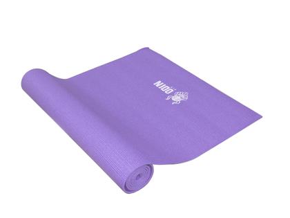 Imagem de Kit Tapete De Yoga Pvc Bola Pilates 55Cm Rosa Ioga Odin Fit