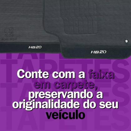 Imagem de Kit Tapete Emborrachado Hyundai HB20 2012 Até 2019 3 Peças