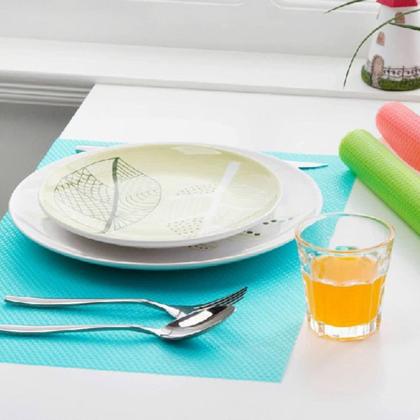 Kit tapete para forrar prateleira gavetas geladeira 6 peças - Unyhome Imagem de Kit tapete para forrar prateleira gavetas geladeira 6 peças
