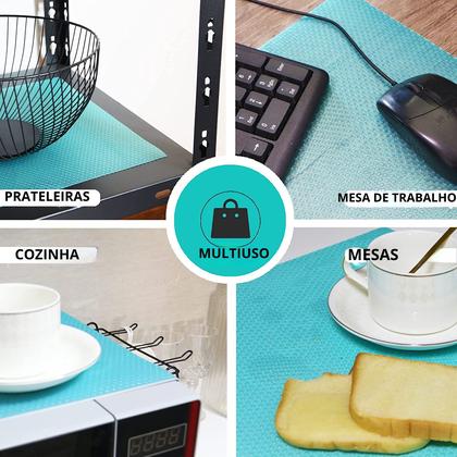 Kit tapete para forrar prateleira gavetas geladeira 6 peças - Unyhome Imagem de Kit tapete para forrar prateleira gavetas geladeira 6 peças