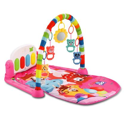 Imagem de Kit Tapete Rosa Ginásio Infantil Interativo e Dog Musical