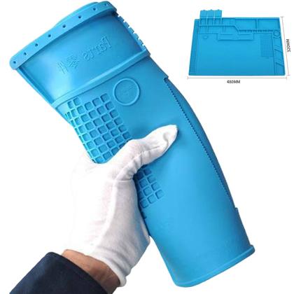 Imagem de Kit Tapete Silicone Antiestática Grande 48x32cm + acessórios