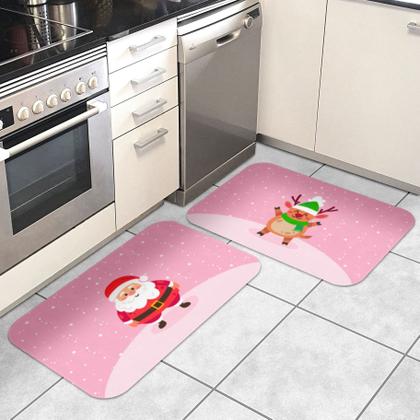 Imagem de Kit Tapetes Decorativos Natal Papai Noel e Rena