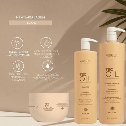 Imagem de Kit Tec Oil Sh 1L +Cond 1L + Máscara 500ml - Arvensis